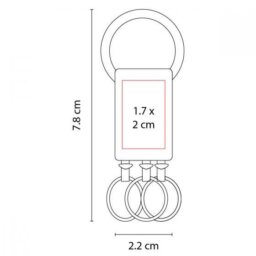 M 64104-12 LLAVERO ARGOLLA TRIPLE