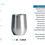 Vaso de vino Acero Inoxidable