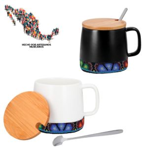 HO 026 TAZA HUICHOL FRIDA