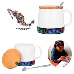 HO 026 TAZA HUICHOL FRIDA