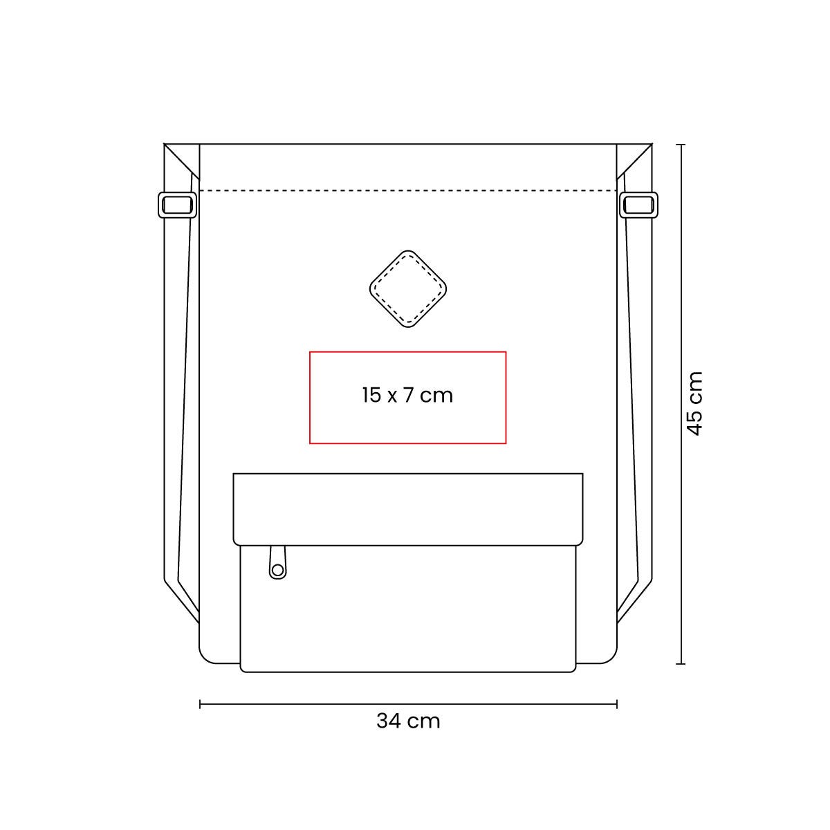 SIN 614  BOLSA-MOCHILA FLICKEN